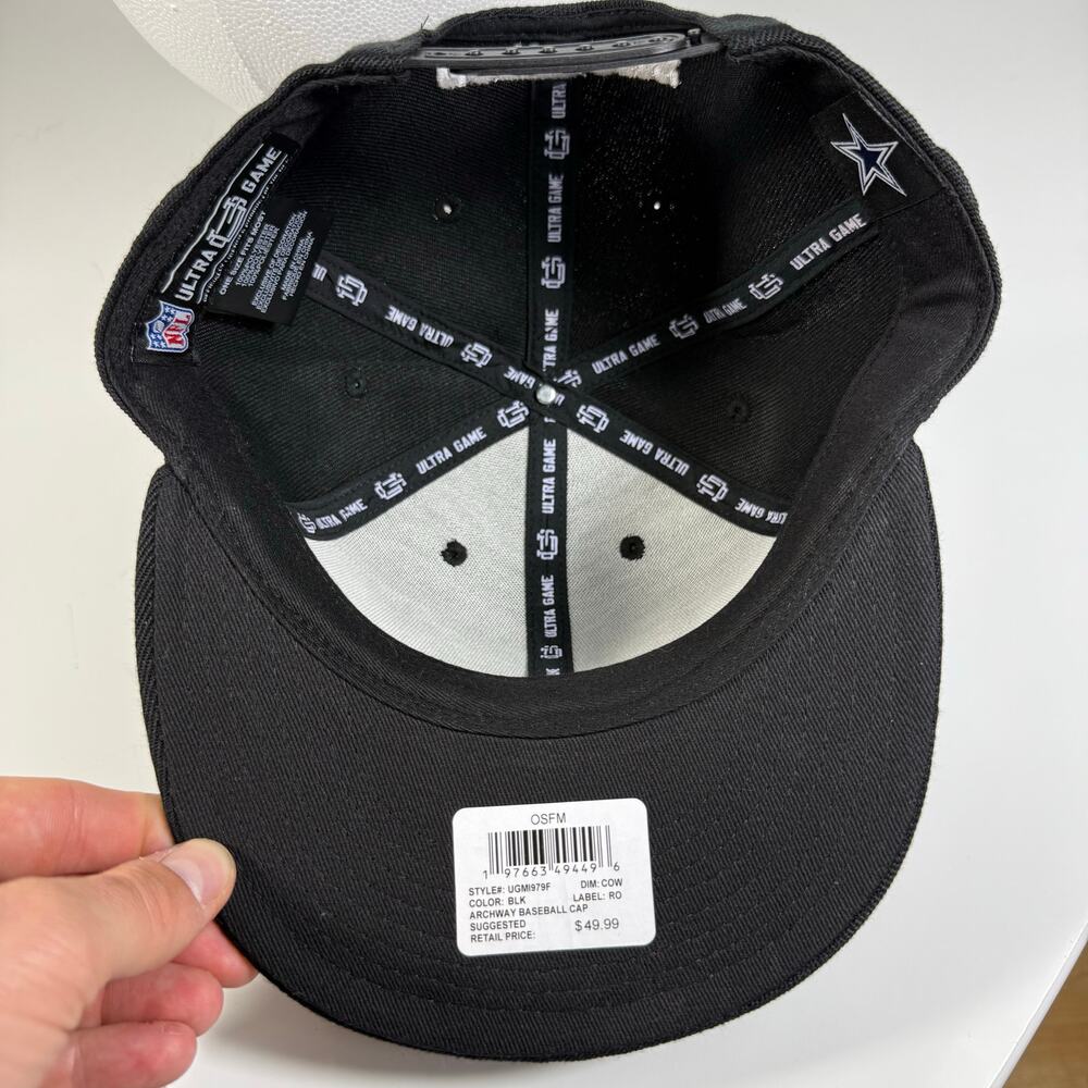 Ultra Game NFL Dallas Cowboys Archway Snapback Baseball Cap NWT - Picture 6 of 7